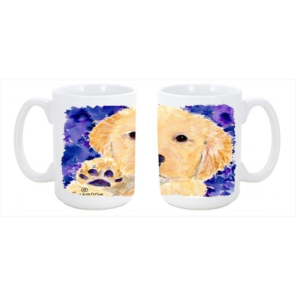 Carolines Treasures Golden Retriever Dishwasher Safe Microwavable Ceramic Coffee Mug 15 oz. - SS8903CM15