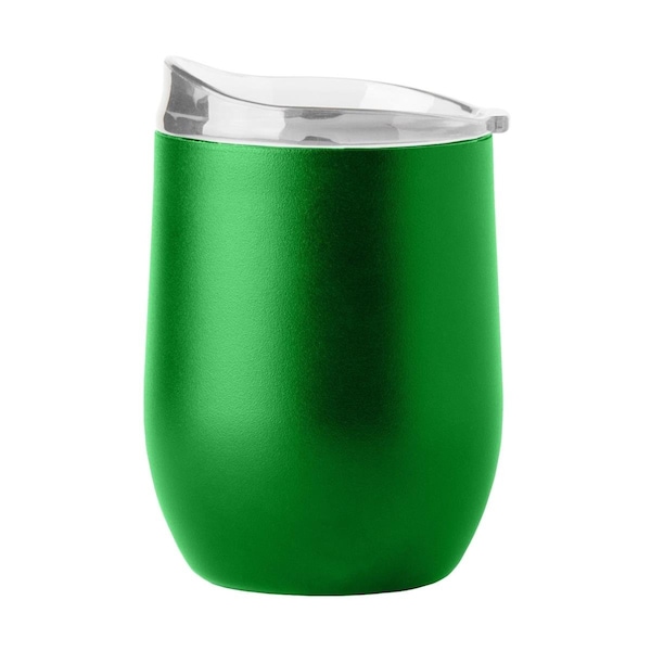 Logo Chair 16 oz Plain Kelly Powder Coat Curved Beverage Tumbler - 001-S16PB-KLY