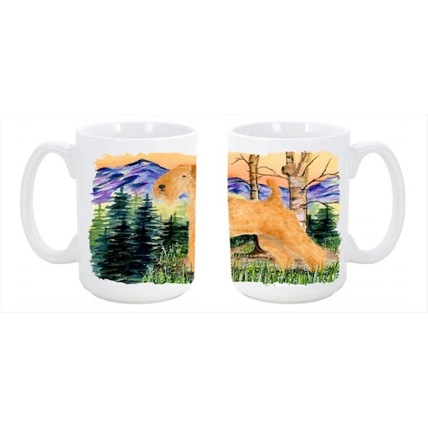 Carolines Treasures Lakeland Terrier Dishwasher Safe Microwavable Ceramic Coffee Mug 15 oz. - SS8168CM15