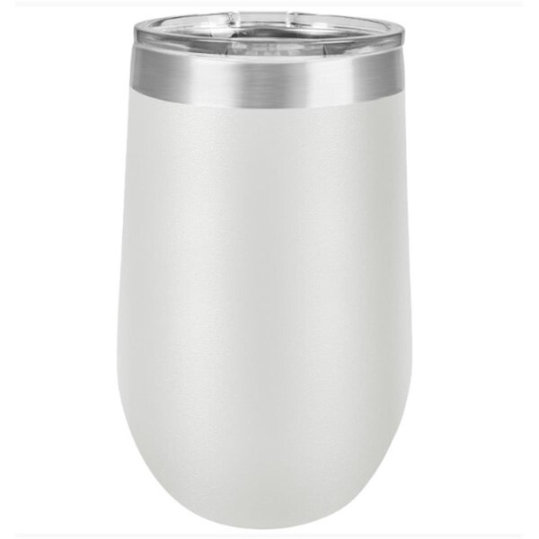 Anales 16 oz Stainless Steel Polar Camel Stemless Tumblers; White - AN2803624