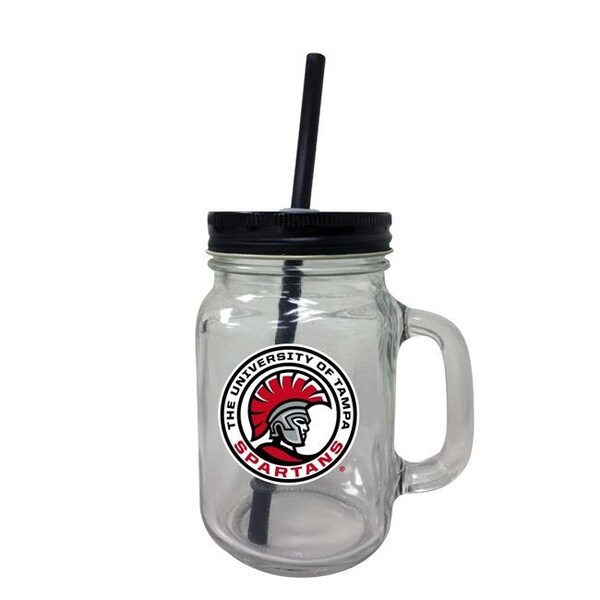 R & R Imports R & R Imports TBM-C-TAM19 16 oz University of Tampa Spartans Mason Jar Tumbler - TBM-C-TAM19