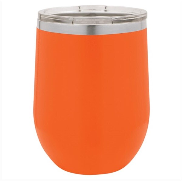 Anales 12 oz Stainless Steel Polar Camel Stemless Wine Tumbler; Orange - AN2803571