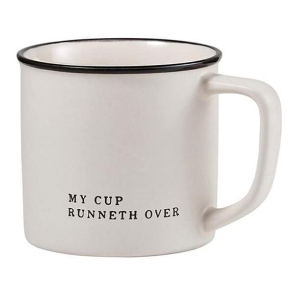 Fastfood 4 x 3.75 in. My Cup Runneth Over Mug - FA3318559