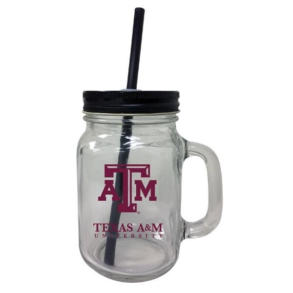 R & R Imports R & R Imports TBM-C-TXA19 16 oz Texas A&M Aggies Mason Jar Tumbler - TBM-C-TXA19
