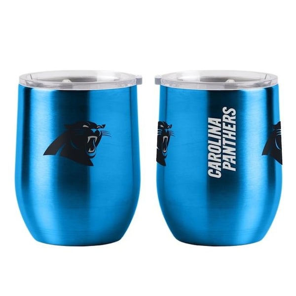 Boelter Brands Boelter 8886069136 NFL Carolina Panthers Travel Tumbler Ultra Curved Beverage; 16 oz - 8886069136