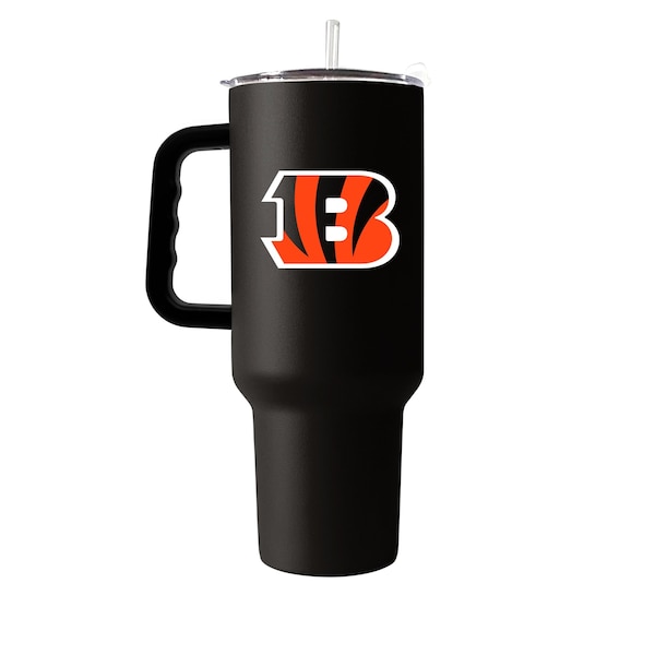 Logo Brands Cincinnati Bengals 40oz Flipside Powder Coat Tumbler - 607-S40PT-34