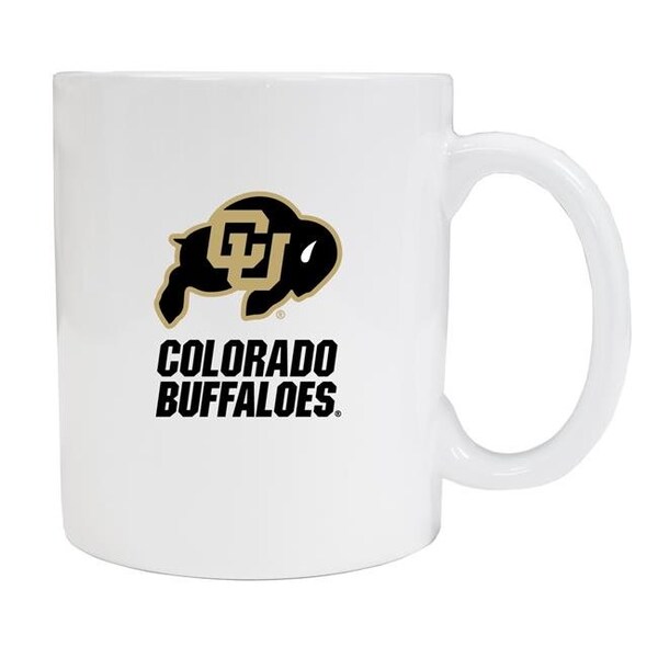 R & R Imports R & R Imports MUG2-C-CO19 W Colorado Buffaloes White Ceramic Coffee Mug - Pack of 2 - MUG2-C-CO19 W