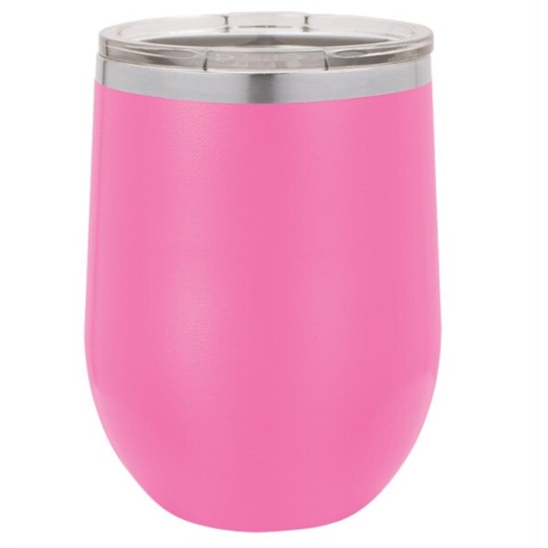 Anales 12 oz Stainless Steel Polar Camel Stemless Wine Tumbler; Pink - AN2804549