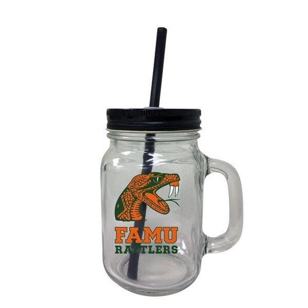 R & R Imports R & R Imports TBM-C-FAM19 16 oz Florida A&M Rattlers Mason Jar Tumbler - TBM-C-FAM19