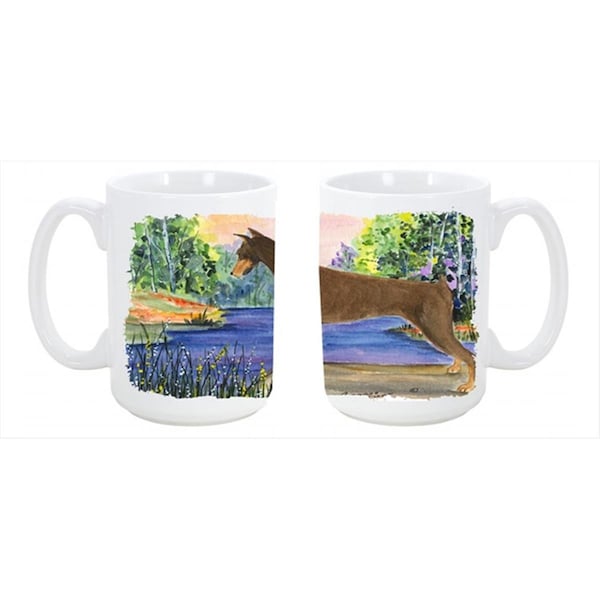 Carolines Treasures Doberman Dishwasher Safe Microwavable Ceramic Coffee Mug 15 oz. - SS8066CM15