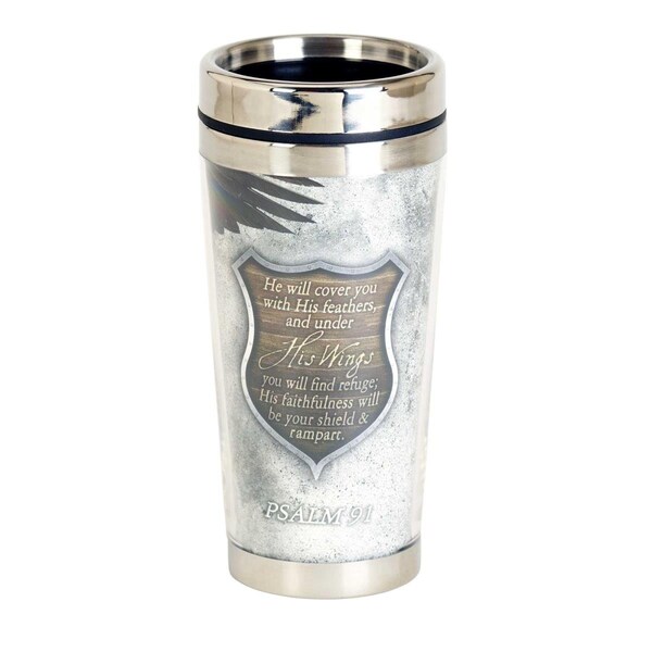 Dicksons 16 oz Psalm 91 Eagle Travel Mug, Multi Color - One Size - SSMUG-326