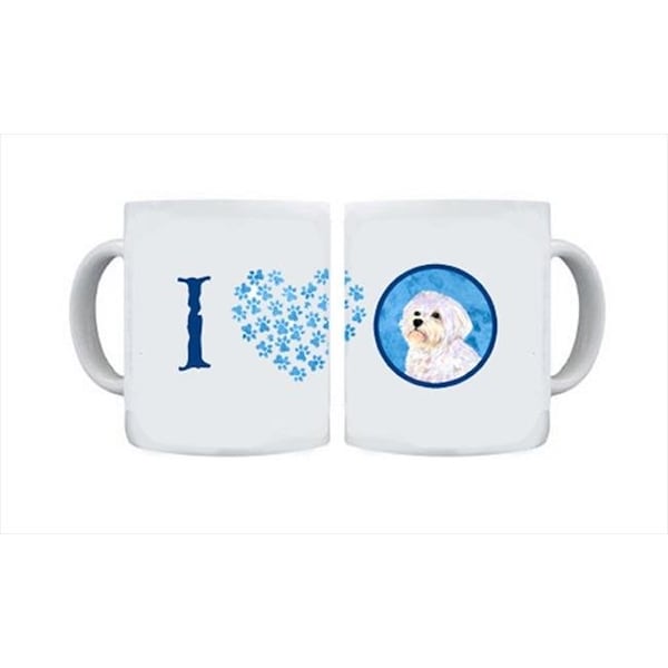 Carolines Treasures Carolines Treasures SS4757-BU-CM15 15 oz. Maltese Dishwasher Safe Microwavable Ceramic Coffee Mug - SS4757-BU-CM15