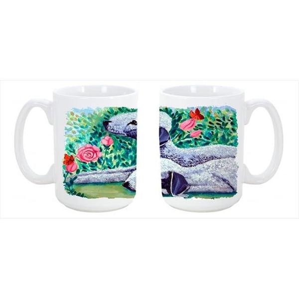 Carolines Treasures Carolines Treasures 7512CM15 Bedlington Terrier Dishwasher Safe Microwavable Ceramic Coffee Mug 15 oz. - 7512CM15