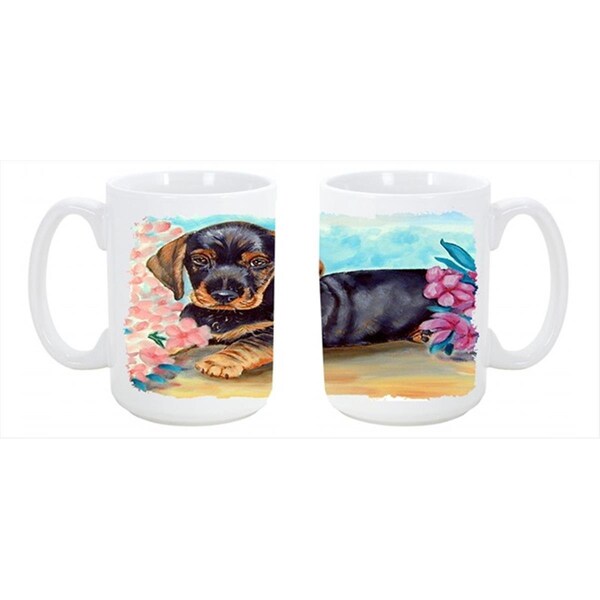 Carolines Treasures Dachshund Dishwasher Safe Microwavable Ceramic Coffee Mug 15 oz. - 7501CM15