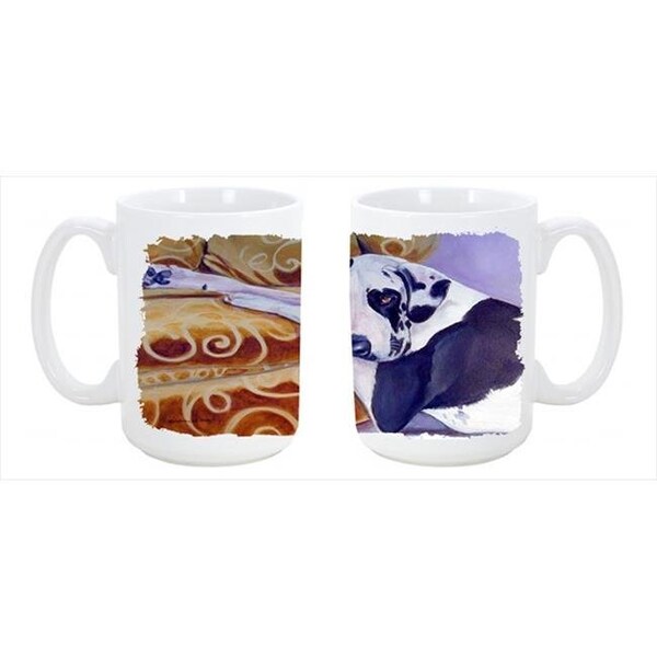 Carolines Treasures Carolines Treasures 7162CM15 Harlequin Natural Great Dane Dishwasher Safe Microwavable Ceramic Coffee Mug 15 oz. - 7162CM15