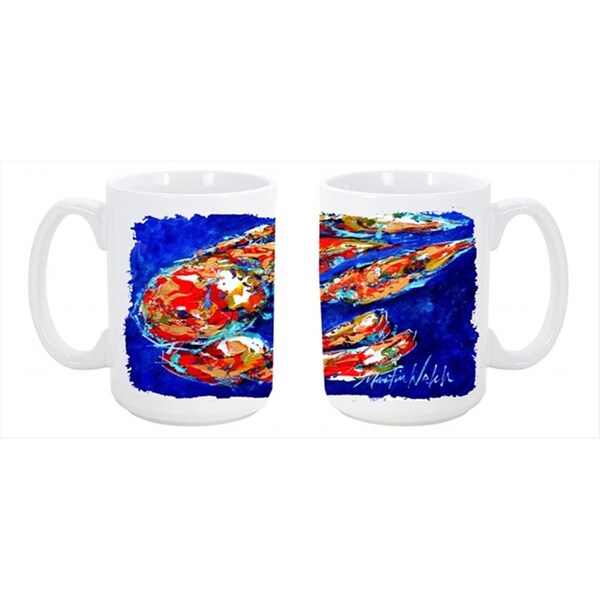 Carolines Treasures Craw Momma Crawfish Dishwasher Safe Microwavable Ceramic Coffee Mug 15 oz. - MW1155CM15