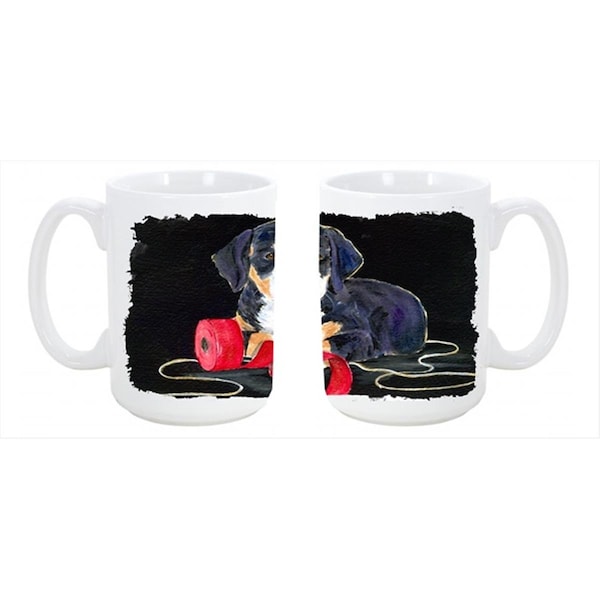 Carolines Treasures Entlebucher Mountain Dog Dishwasher Safe Microwavable Ceramic Coffee Mug 15 oz. - SS8566CM15