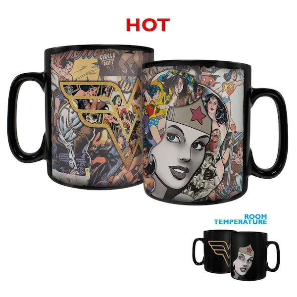 Trend Setters Wonder Woman Papercut Clue Morphing Heat-Sensitive Mug - MMUGC950