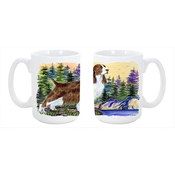 Carolines Treasures Springer Spaniel Dishwasher Safe Microwavable Ceramic Coffee Mug 15 oz. - SS8105CM15