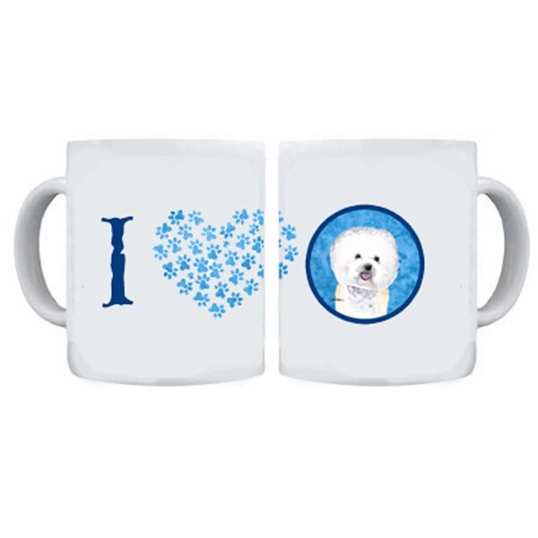 Carolines Treasures 15 oz. Bichon Frise Dishwasher Safe Microwavable Ceramic Coffee Mug - SC9135BU-CM15