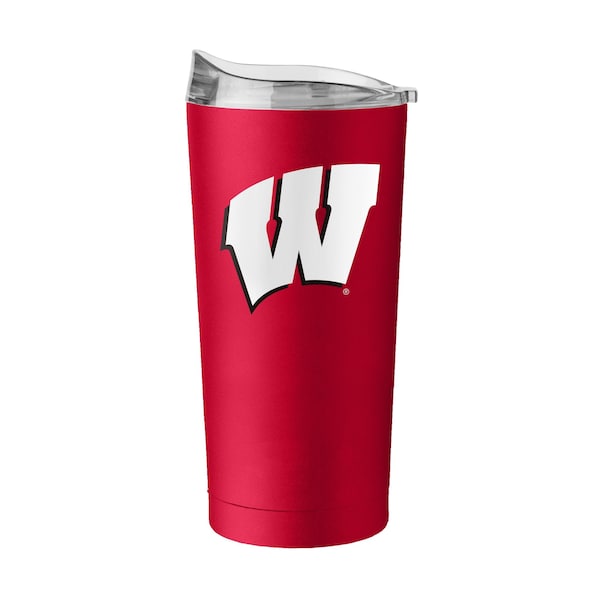Logo Brands Wisconsin 20oz Flipside Powder Coat Tumbler - 244-S20PT-34