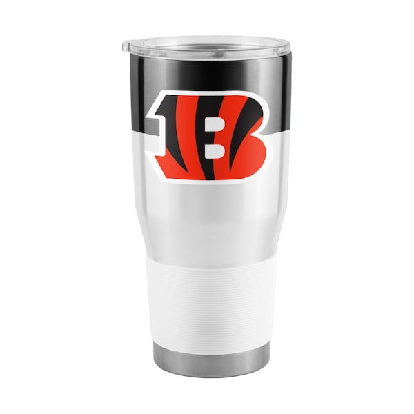 Logo Brands Cincinnati Bengals 30oz Colorblock Stainless Tumbler - 607-S30T-11