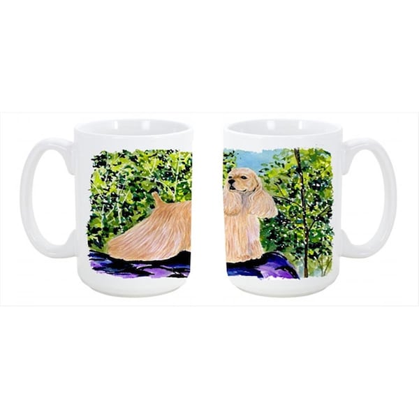 Carolines Treasures Cocker Spaniel Dishwasher Safe Microwavable Ceramic Coffee Mug 15 oz. - SS8668CM15