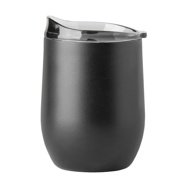 Perro Chino 16 oz Plain Black Powder Coat Curved Beverage Can - PE3026883