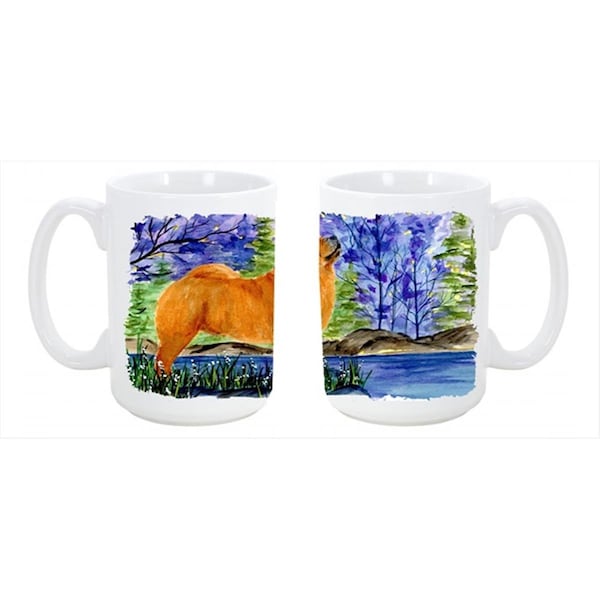 Carolines Treasures Chow Chow Dishwasher Safe Microwavable Ceramic Coffee Mug 15 oz. - SS8600CM15