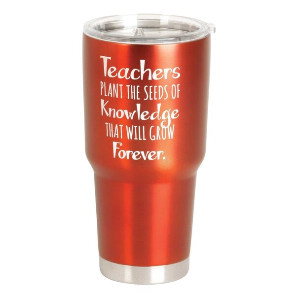 Dicksons 30 oz Unisex Teachers Plant the Tumbler, Red - One Size - SSTUM30R-14