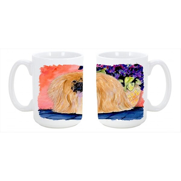Carolines Treasures Pekingese Dishwasher Safe Microwavable Ceramic Coffee Mug 15 oz. - SS8661CM15
