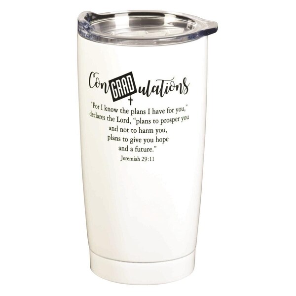 Dicksons Tumbler Graduation I Know White 20 oz - SSTUMW-150