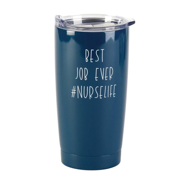 Dicksons 20 oz Best Job Ever No.Nurselife Navy Tumbler - SSTUMN-90
