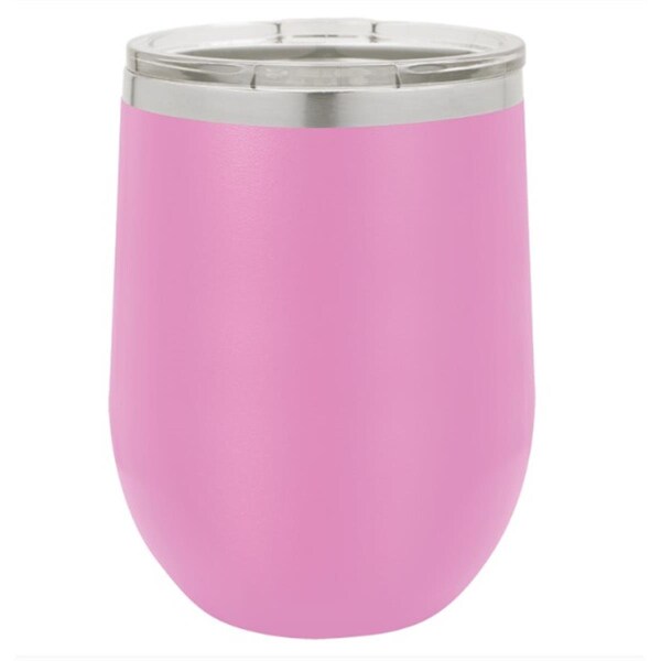 Anales 12 oz Stainless Steel Polar Camel Stemless Wine Tumbler; Lite Purple - AN2803627