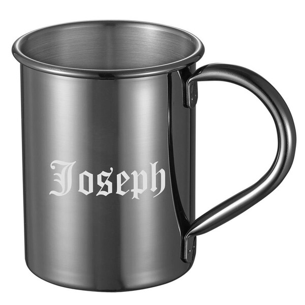 Bakebetter Elise Gun Metal Finish 13 oz. Moscow Mule Mug - BA585418