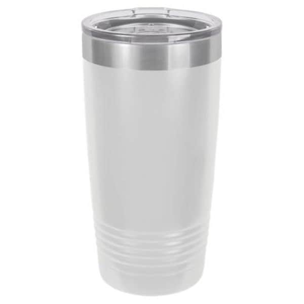 Anales 20 oz Stainless Steel Polar Camel Tumblers with Lid; White - AN2803574