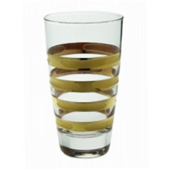 Classic Touch Decor Tumblers with 14K Brick Gold Design, 6PK - CTG726