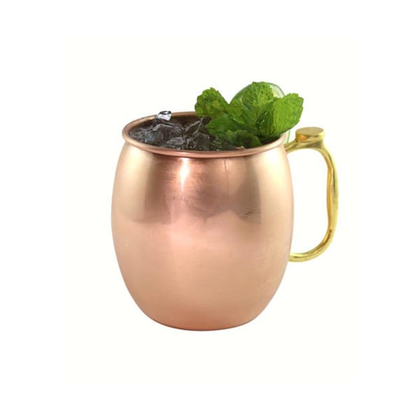 Zees Creations 30 oz Moscow Mule Copper Mug with Brass Handle &amp; Thumb Rest - AC6006