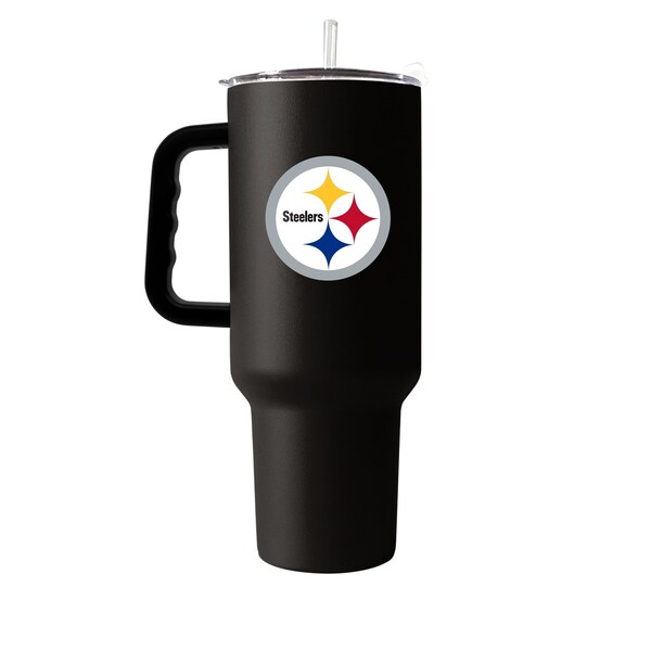 Logo Brands Pittsburgh Steelers 40oz Flipside Powder Coat Tumbler - 625-S40PT-34