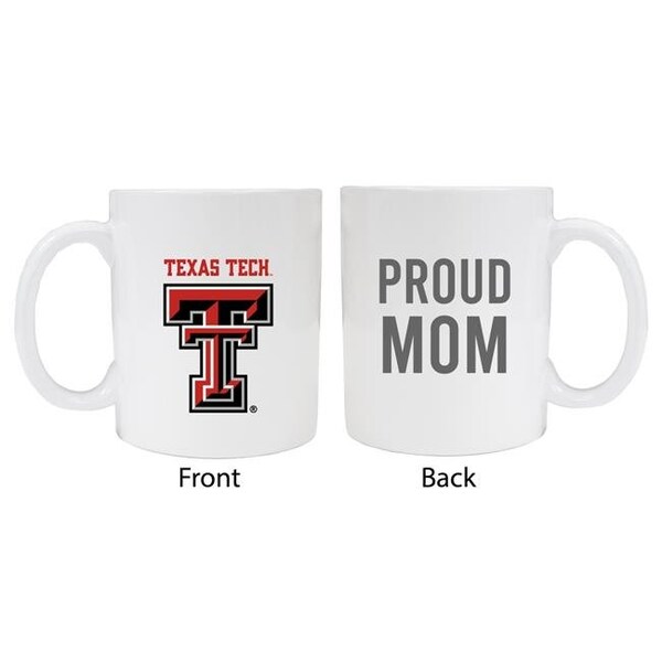 R & R Imports R & R Imports MUG-C-TXT20 WMOM Texas Tech Red Raiders Proud Mom White Ceramic Coffee Mug - MUG-C-TXT20 WMOM