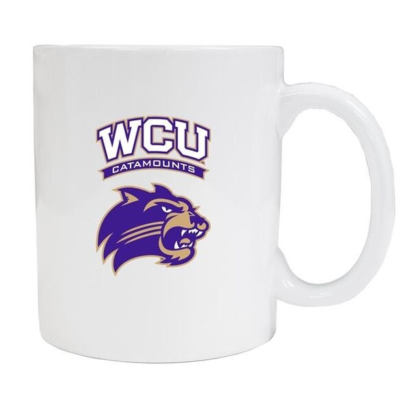 R & R Imports R & R Imports MUG2-C-WCU19 W Western Carolina University White Ceramic Coffee Mug - Pack of 2 - MUG2-C-WCU19 W