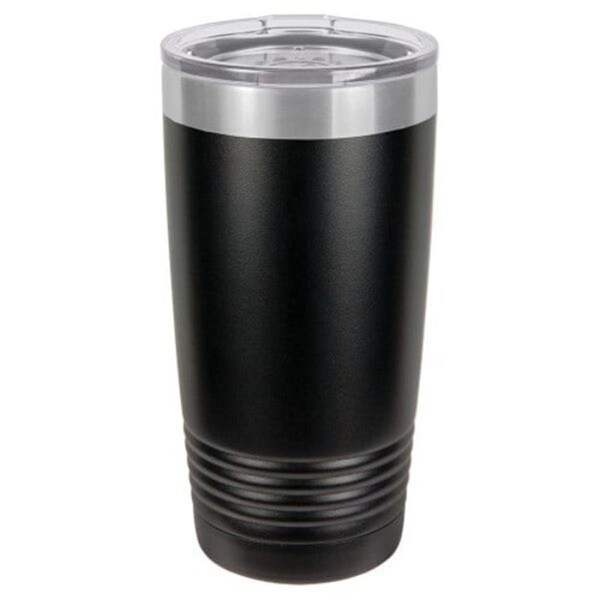Anales 20 oz Stainless Steel Polar Camel Tumblers with Clear Lid; Black - AN2802908