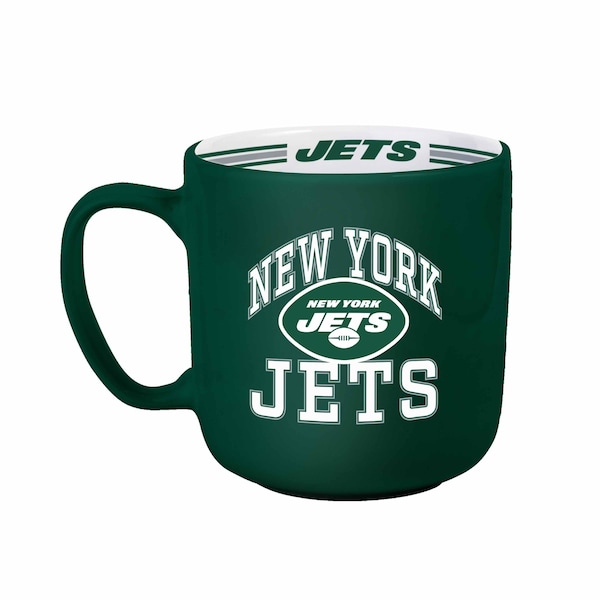 Logo Brands New York Jets 15oz Stripe Mug - 622-C15SM