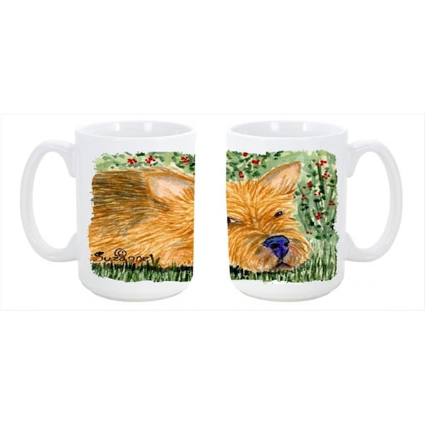 Carolines Treasures Norwich Terrier Dishwasher Safe Microwavable Ceramic Coffee Mug 15 oz. - SS8862CM15
