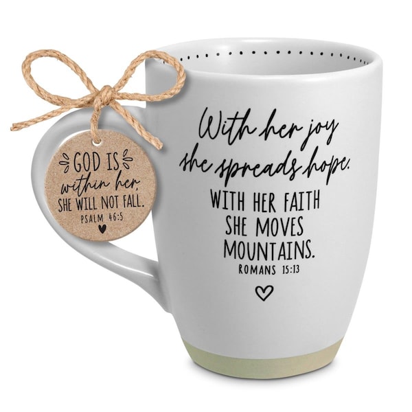 Lcp 17 oz She Spreads Hope White Ceramic Mug - 18307