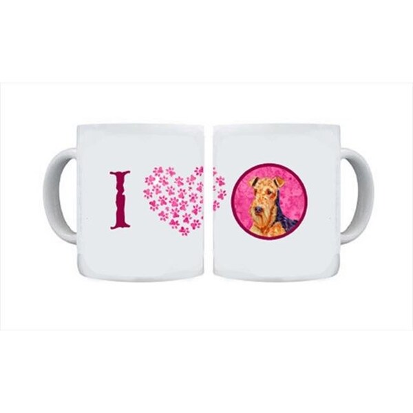 Carolines Treasures Carolines Treasures LH9381PK-CM15 15 oz. Airedale Dishwasher Safe Microwavable Ceramic Coffee Mug - LH9381PK-CM15