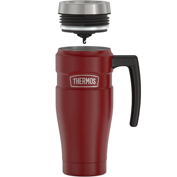 Thermos 16-Ounce Stainless King Vacuum-Insulated Stainless Steel Travel Mug (Rustic Red) - SK1000MR4