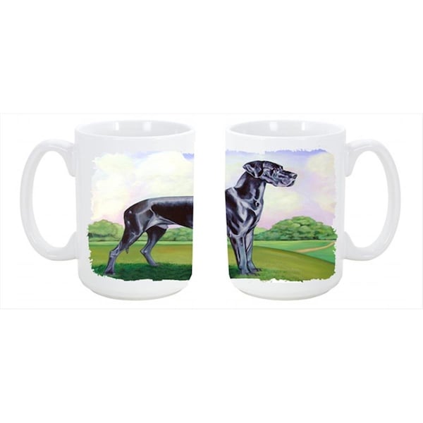 Carolines Treasures Great Dane Dishwasher Safe Microwavable Ceramic Coffee Mug 15 oz. - 7245CM15