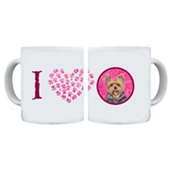 Carolines Treasures 15 oz. Yorkie Dishwasher Safe Microwavable Ceramic Coffee Mug - SC9123PK-CM15