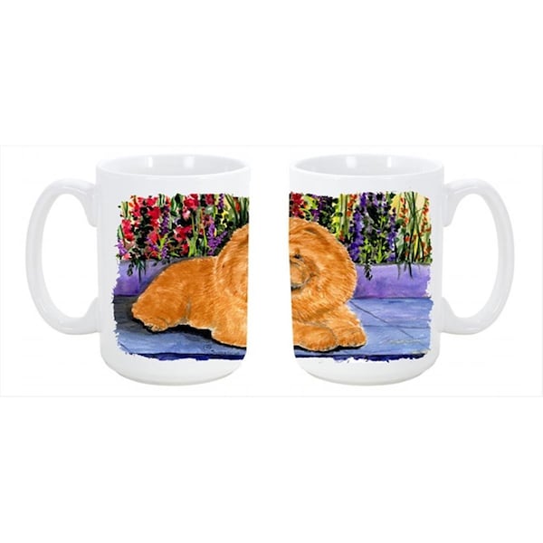 Carolines Treasures Chow Chow Dishwasher Safe Microwavable Ceramic Coffee Mug 15 oz. - SS8601CM15